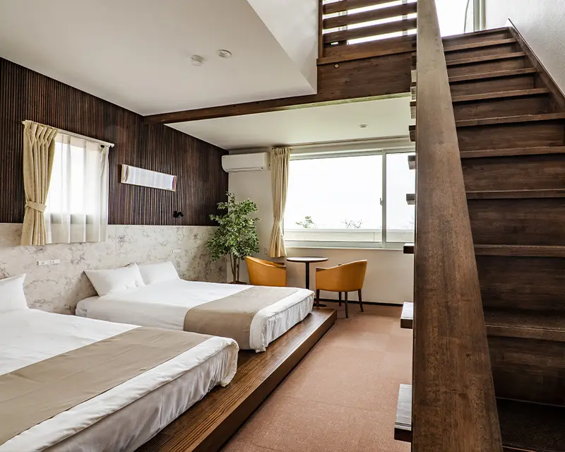 写真：オーシャン&スカイビュー客室